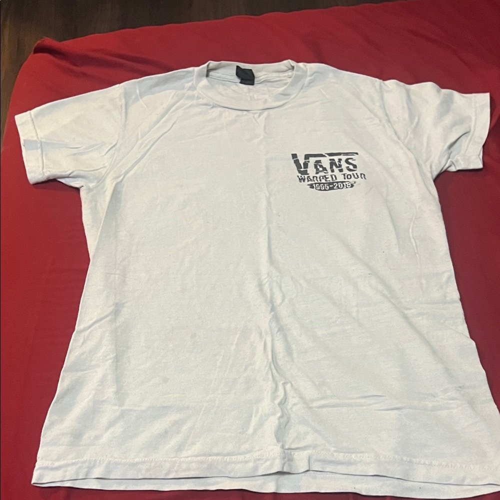 Vans White Graphic Short Sleeve Tee
